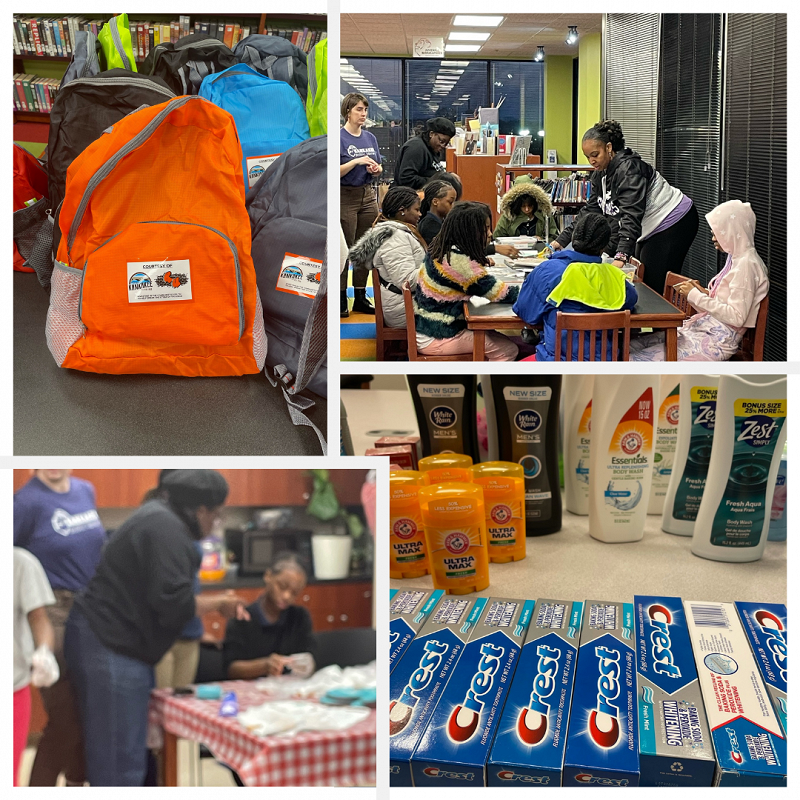 In partnership with the Kankakee Public Library RBJ Teen Zone, Kankakee United/City of Kankakee provided hygiene bags for teen self-care event.